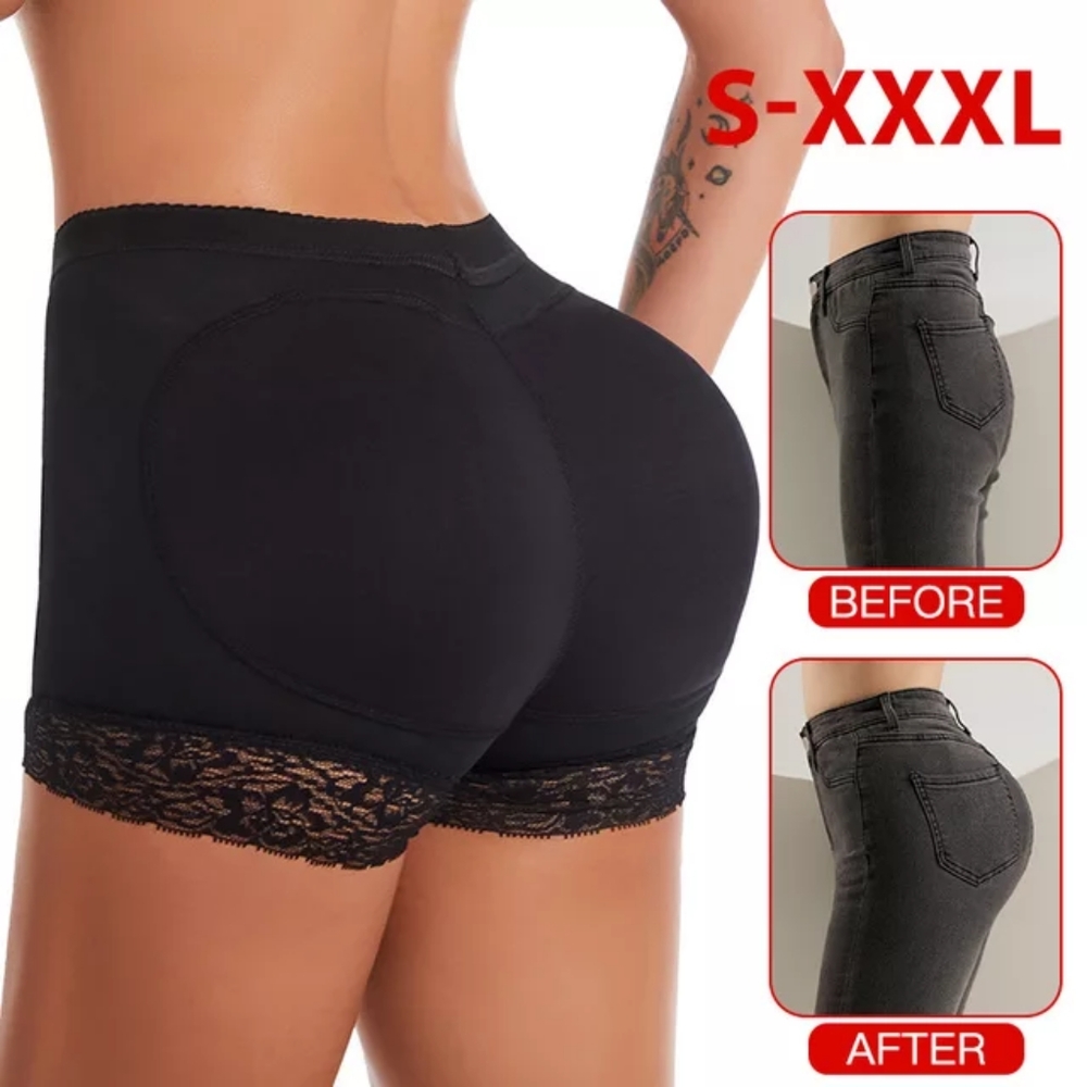 Padded Shapewear Butt lifter shorts with lace